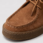 Herren Mokassinschuhe aus Suede mit Kreppsohle — Braun