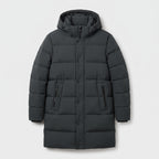 Herren Winterjacke Parka mit Kapuze – Regular Fit — Dunkelgrün