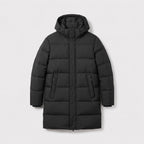 Herren Winterjacke Parka mit Kapuze – Regular Fit — Schwarz