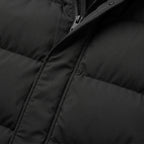 Herren Winterjacke Parka mit Kapuze – Regular Fit — Schwarz