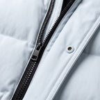 Herren Winterjacke Parka mit Kapuze – Regular Fit — Weiß
