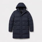 Herren Winterjacke Parka mit Kapuze – Regular Fit — Marineblau