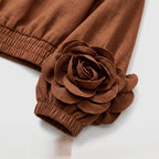Damen Zweiteiler mit weiter Hose – Relaxed Fit — Brown