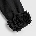 Damen Zweiteiler mit weiter Hose – Relaxed Fit — Black