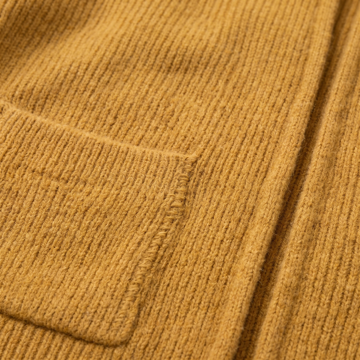 Damen Offene Strickjacke mit Taschen – Relaxed Fit — Gelb