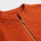 Damen Offene Strickjacke mit Taschen – Relaxed Fit — Orange