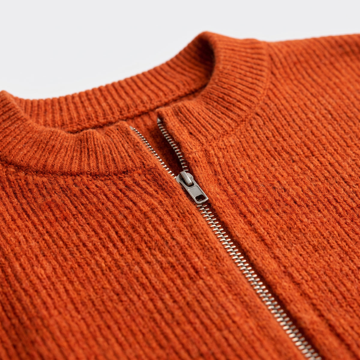 Damen Offene Strickjacke mit Taschen – Relaxed Fit — Orange