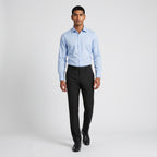 Herren Wollhose mit Bügelfalte – Slim Fit — Schwarz