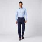 Herren Wollhose mit Bügelfalte – Slim Fit — Navy