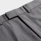 Herren Wollhose mit Bügelfalte – Slim Fit — Grau