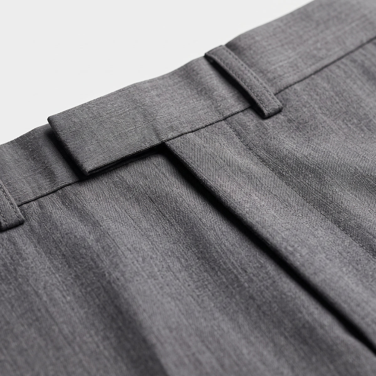 Herren Wollhose mit Bügelfalte – Slim Fit — Grau