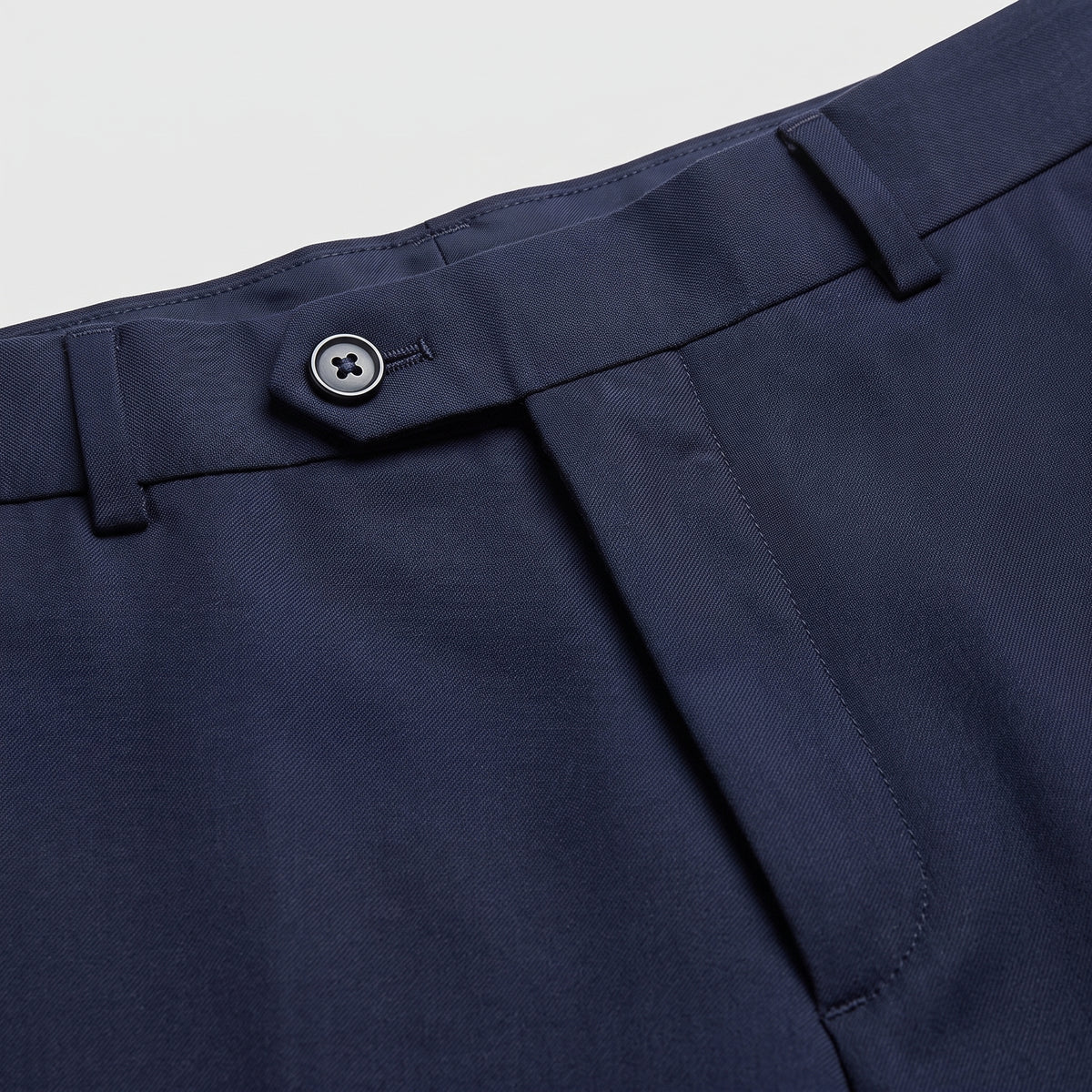 Herren Wollhose mit Bügelfalte – Slim Fit — Navy