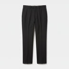 Herren Wollhose mit Bügelfalte – Slim Fit — Schwarz