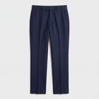 Herren Wollhose mit Bügelfalte – Slim Fit — Navy