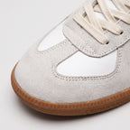 Herren Retro Sneaker in Wildleder-Optik – Low Top — Weiß