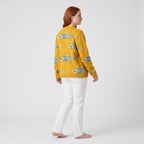 Damen Strickjacke mit Fischmuster – Relaxed Fit