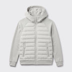 Herren Winterjacke gesteppt mit Kapuze – Regular Fit — Grau
