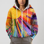 Damen Übergangsjacke mit Multicolor-Print – Relaxed Fit