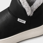 Damen Gefütterte Winterboots mit Plüschfutter – Regular Fit — Schwarz