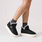 Damen Gefütterte Winterboots mit Plüschfutter – Regular Fit — Schwarz