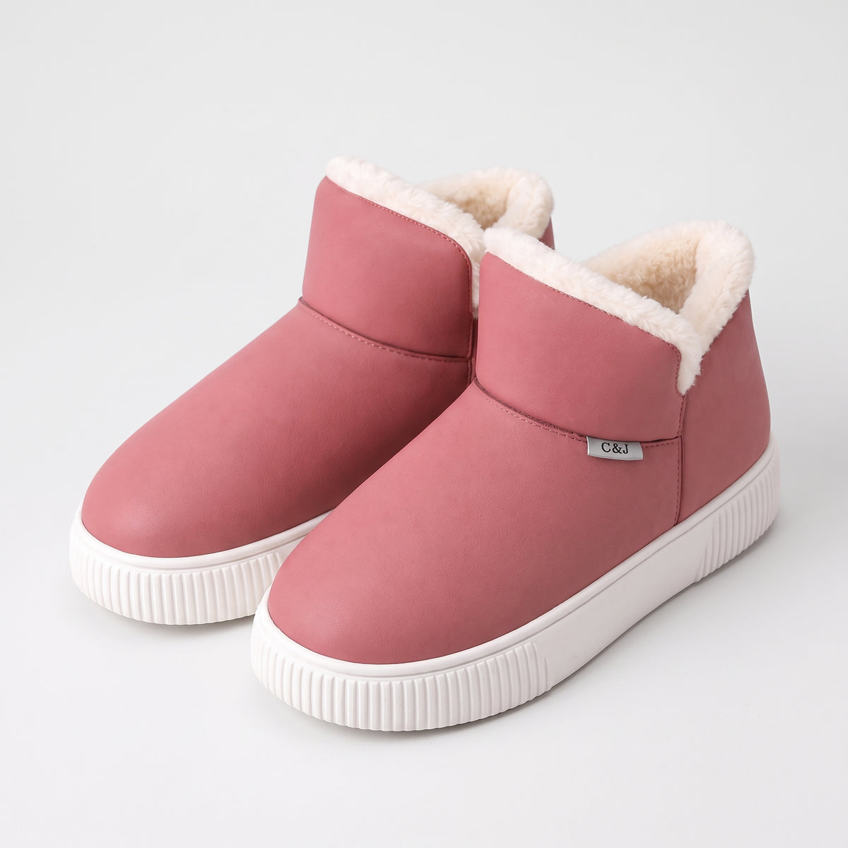Damen Gefütterte Winterboots mit Plüschfutter – Regular Fit — Pink