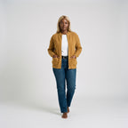 Damen Offene Strickjacke mit Taschen – Regular Fit — Braun