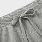 Damen Merino-Strickhose mit weitem Bein – Relaxed Fit — Grau
