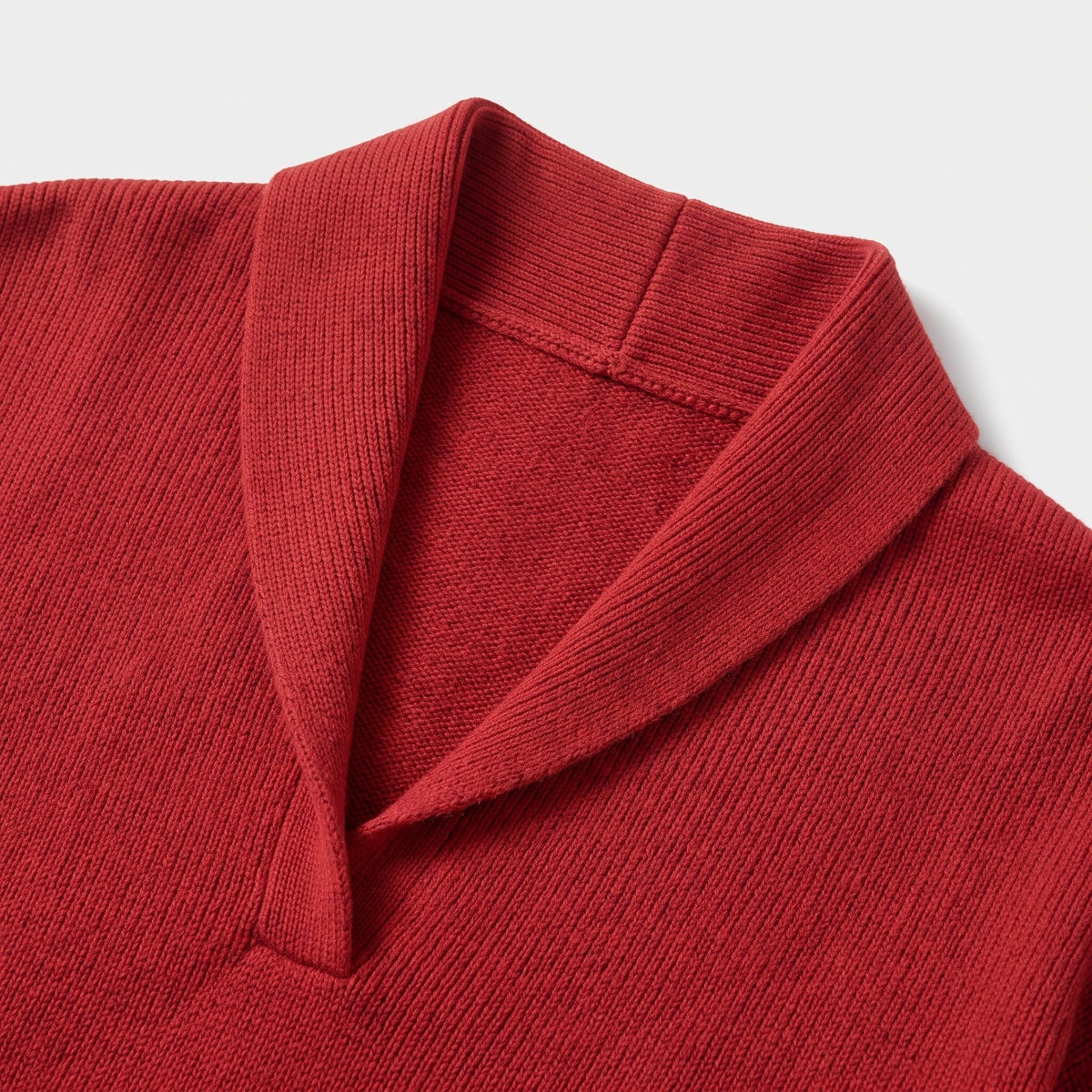 Damen Sweater mit V-Ausschnitt und langen Ärmeln — Rot