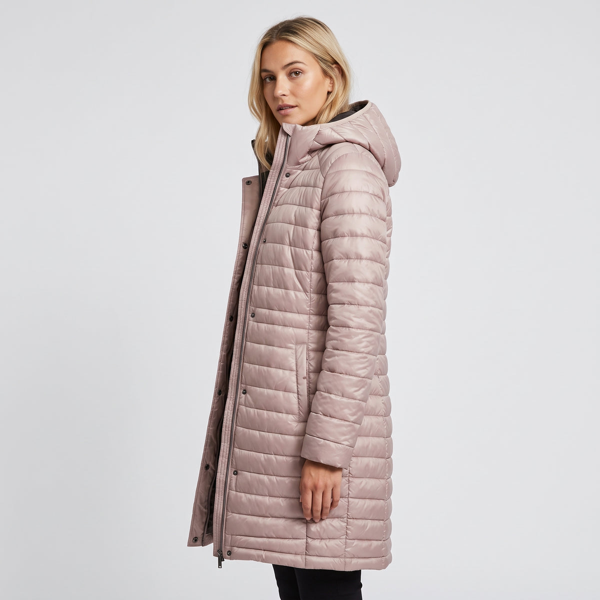 Damen Übergangs-Steppjacke mit Kapuze – Regular Fit