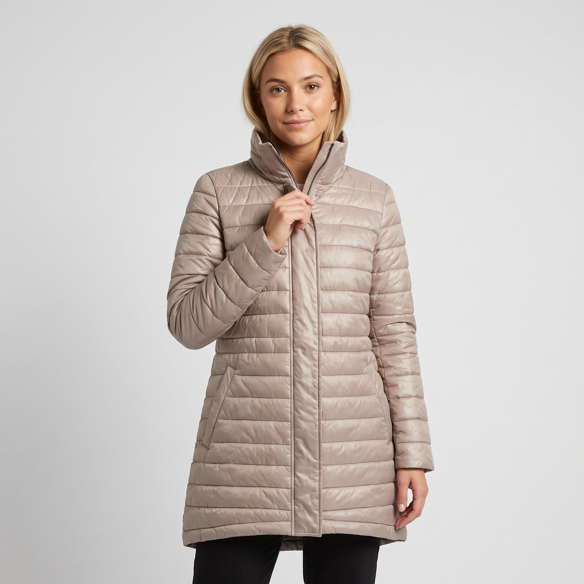 Damen Übergangs-Steppjacke mit Kapuze – Regular Fit