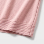 Damen Sweater mit V-Ausschnitt und langen Ärmeln — Rosa