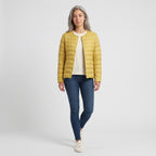 Damen Leichte Steppjacke ohne Kapuze – Regular Fit — Senf