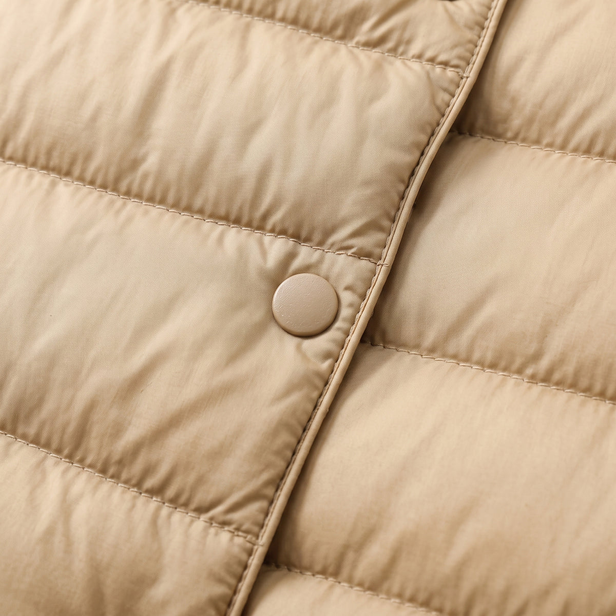 Damen Leichte Steppjacke ohne Kapuze – Regular Fit — Beige