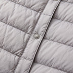 Damen Leichte Steppjacke ohne Kapuze – Regular Fit — Hellgrau