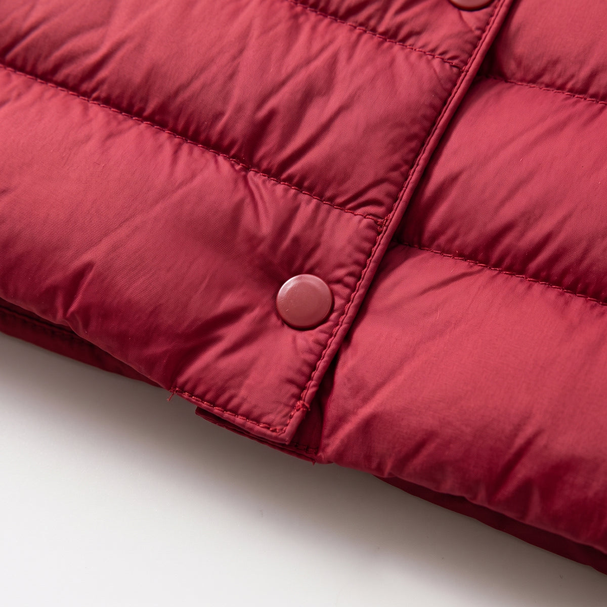 Damen Leichte Steppjacke ohne Kapuze – Regular Fit — Kirschrot