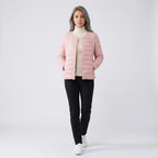 Damen Leichte Steppjacke ohne Kapuze – Regular Fit — Hellrosa