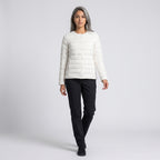 Damen Leichte Steppjacke ohne Kapuze – Regular Fit — Weiß