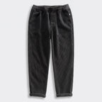 Herren Baumwoll-Cordhose mit elastischem Bund – Relaxed Fit — Onyx Schwarz