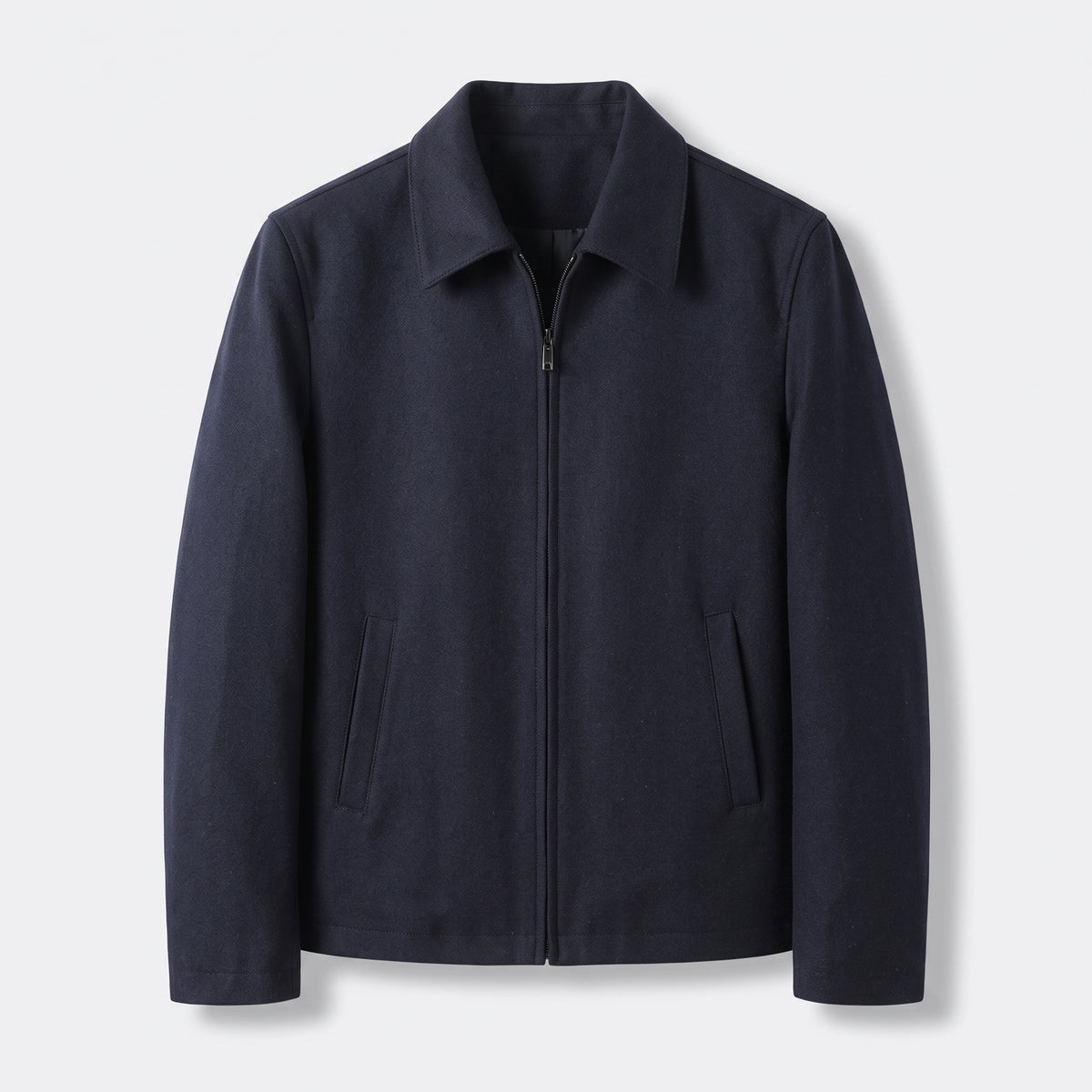 Herren Übergangsjacke mit Stehkragen – Slim Fit — Navy