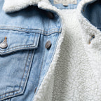 Herren Jeansjacke mit Teddyfutter – Regular Fit — Hellblau