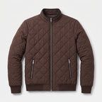 Herren Steppjacke mit Stehkragen – Regular Fit — Dunkelrot-A