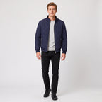 Herren Steppjacke mit Stehkragen – Regular Fit — Blau