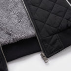 Herren Steppjacke mit Stehkragen – Regular Fit — Schwarz