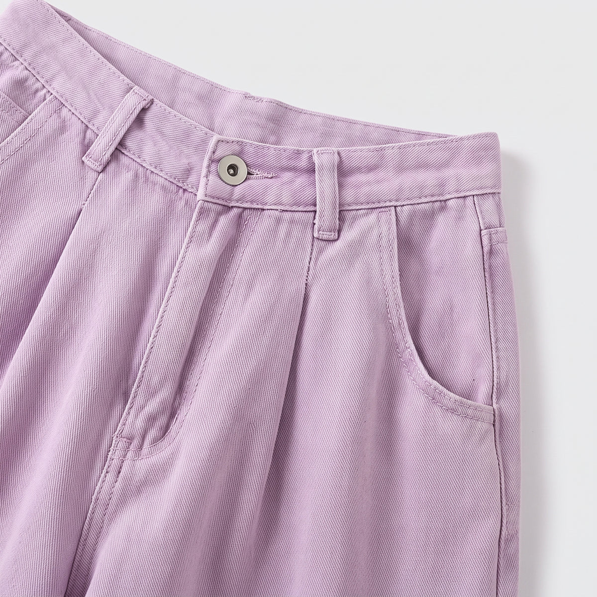 Damen Karottenhose mit Bundfalten – Regular Fit — Rosa