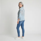 Damen Paisley-Jacke mit Rüschen – Relaxed Fit