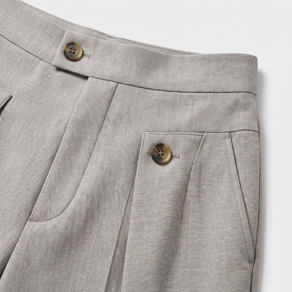 Herren Wide-Leg-Hose mit Bundfalten – Relaxed Fit — Grau