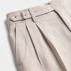 Herren Bundfaltenhose mit geradem Bein – Regular Fit — Beige