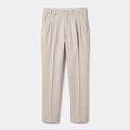 Herren Bundfaltenhose mit geradem Bein – Regular Fit — Beige