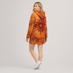 Damen Hoodie mit Sunburst-Print – Relaxed Fit