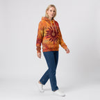 Damen Hoodie mit Sunburst-Print – Relaxed Fit